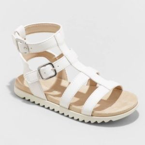 Cat & Jack White Gladiator Sandal Size 9 Kids